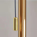 Mermax E27 Marble Base Table Lamp With Pull Switch 33X59Cm - Satin Brass/Green Pan Home