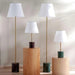 Mermax E27 Marble Base Table Lamp With Pull Switch 33X59Cm - Satin Brass/Green Pan Home