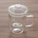 Neoflam Double Wall Tea Mug With Infuser 350Ml -Clear Pan Home