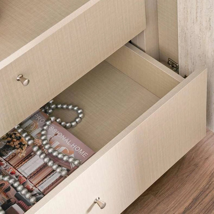 Quincy 6 Door Wardrobe With Mirror - Grey