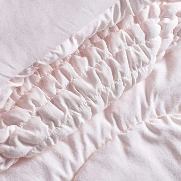 Sherri Sheared 2-Piece Textured Comforter Set  160X220Cm - Blush