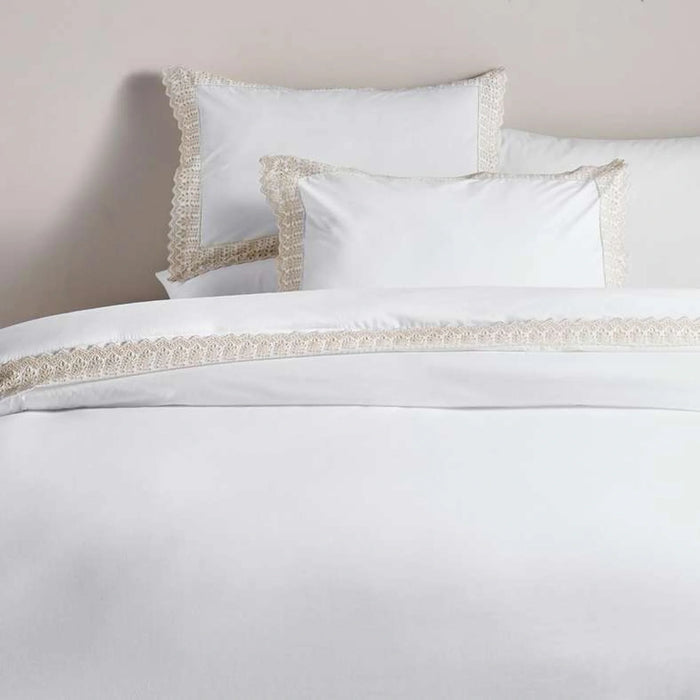 Victoria 3-Piece Embroidered King Comforter Set  240X260Cm - Beige