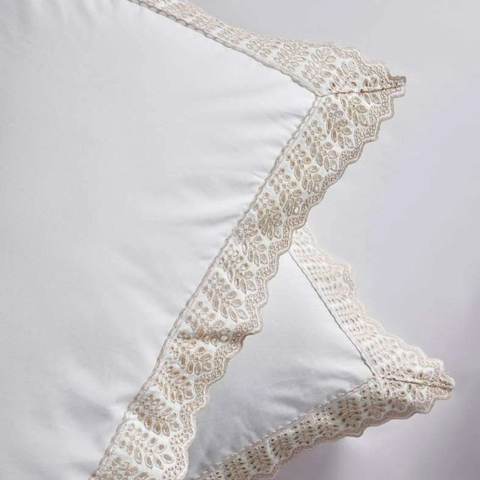 Victoria 3-Piece Embroidered King Comforter Set  240X260Cm - Beige