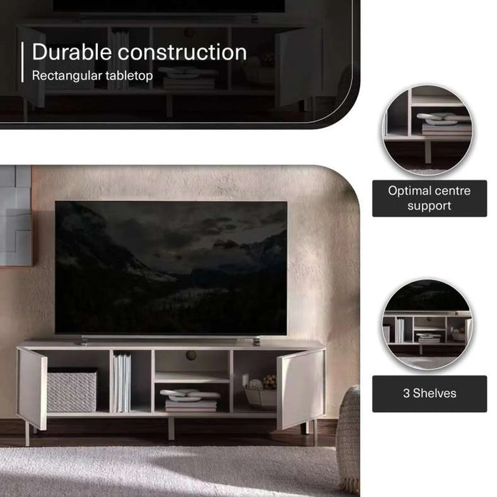 Abbigail Tv Unit Upto 60 Inches - Light Grey