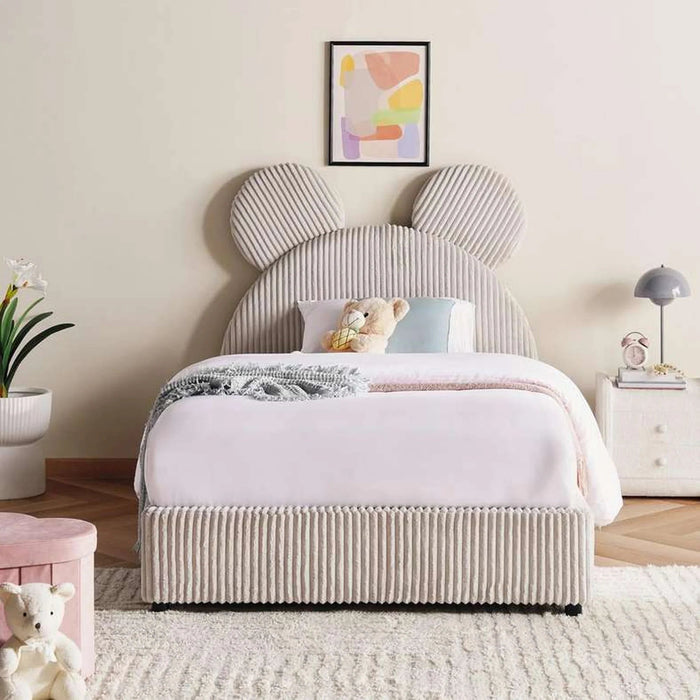 Abel Kids Single Bed 120X200 Cm - Beige Pan Home
