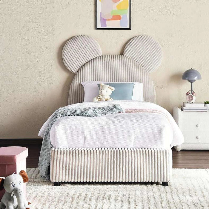 Abel Kids Single Bed 90X200 Cm - Beige Pan Home
