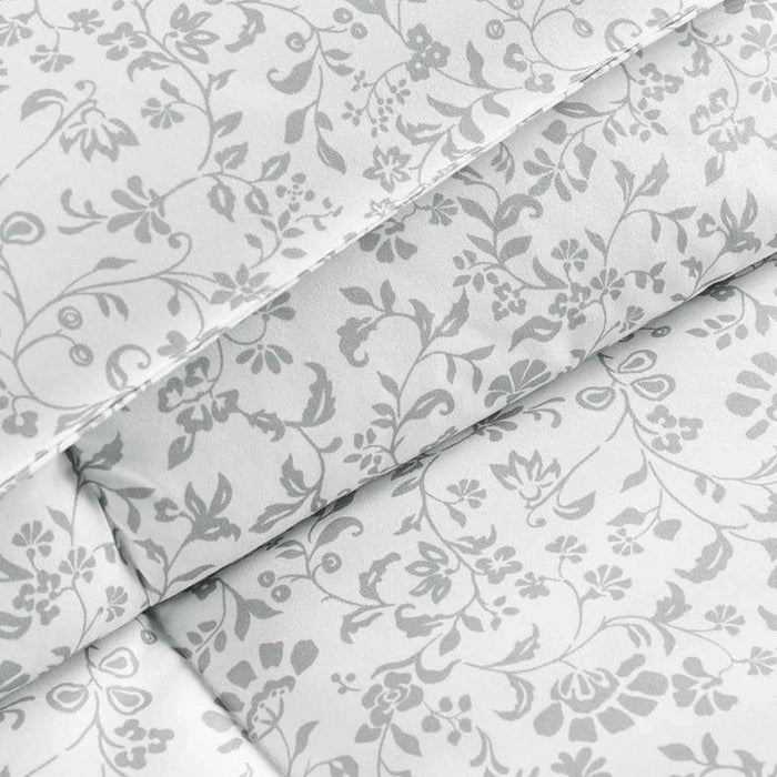 Abey 3-Piece Full Comforter Set 160X240Cm - Grey