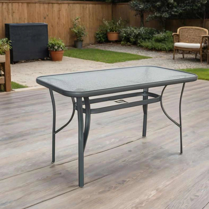 Abril Outdoor Glass Table - Grey Pan Home