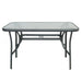 Abril Outdoor Glass Table - Grey Pan Home