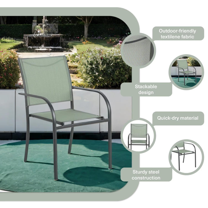 Abril Outdoor Sling Chair - Green
