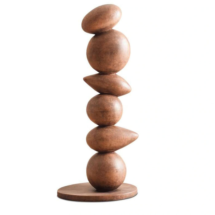 Abstract Modern Organic Tall Sculpture 74X56.5X169Cm - Natural