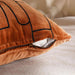 Abstract Velvet Embroidery Cushion Cover 50X50Cm - Rust Pan Home