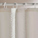 Ada Embossed Shower Curtain - White Pan Home
