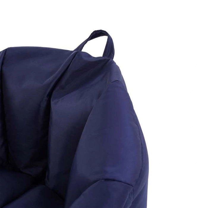 Adam Filled Bean Bag Chair - Blue Pan Home