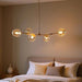 Adams 5 Light E27 Pendant Lamp 45Cm - Gold Pan Home