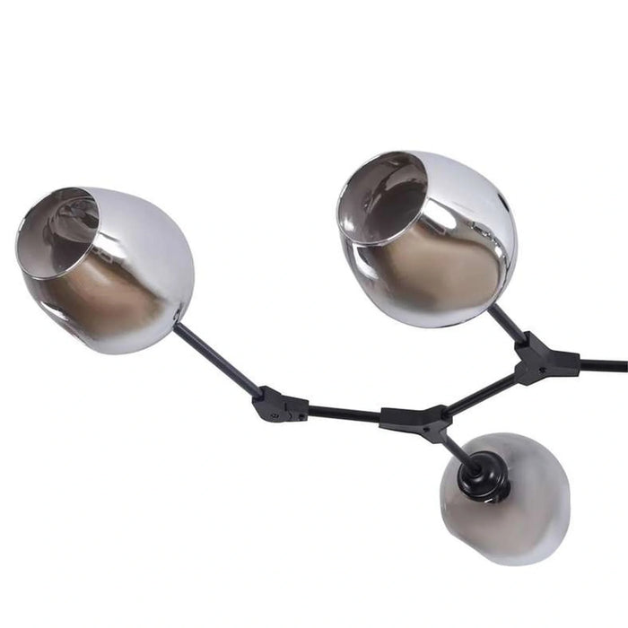 Adams 7 Light E27 Pendant Lamp 80X150X45Cm - Black