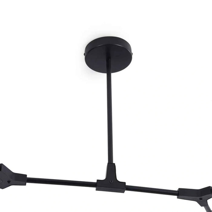 Adams 7 Light E27 Pendant Lamp 80X150X45Cm - Black