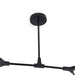 Adams 7 Light E27 Pendant Lamp 80X150X45Cm - Black Pan Home