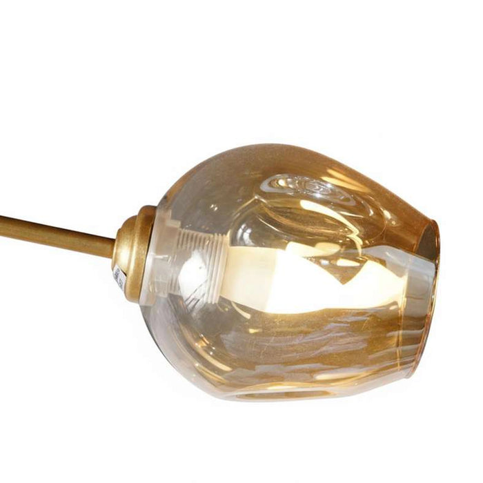 Adams 7 Light E27 Pendant Lamp 45Cm - Gold
