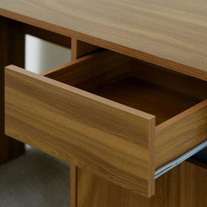 Adapt Writing Desk With Pedestal -Walnut Pan Home
