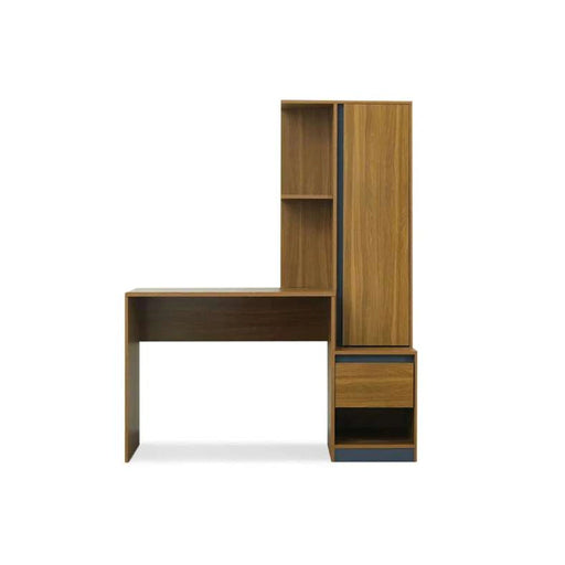 Adapt Writing Desk With Shelves Tall Cabinet - Brown Pan Home