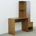 Adapt Writing Desk With Shelves Tall Cabinet - Brown Pan Home
