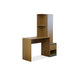 Adapt Writing Desk With Shelves Tall Cabinet - Brown Pan Home