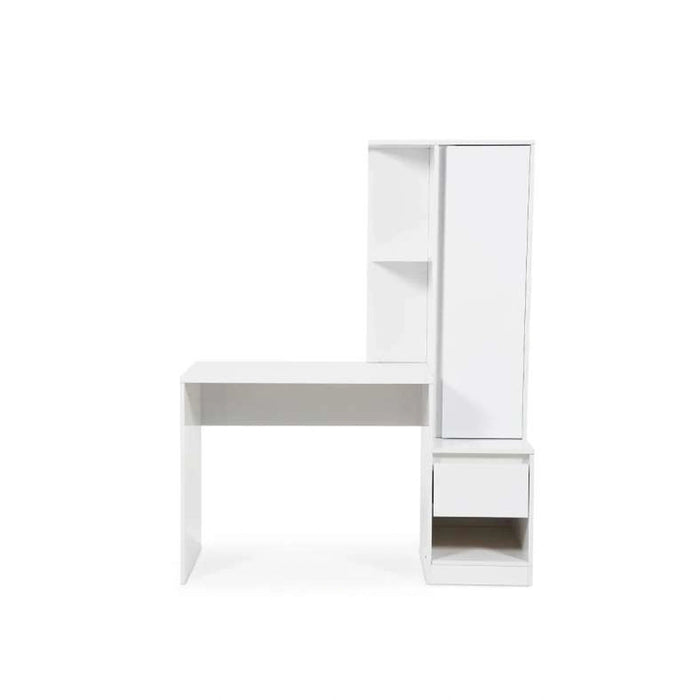 Adapt Writing Desk With Shelves Tall Cabinet - White Pan Home