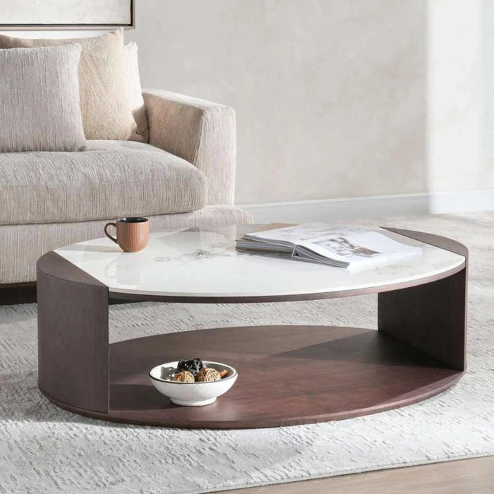 Adara Coffee Table Ceramic - Brown