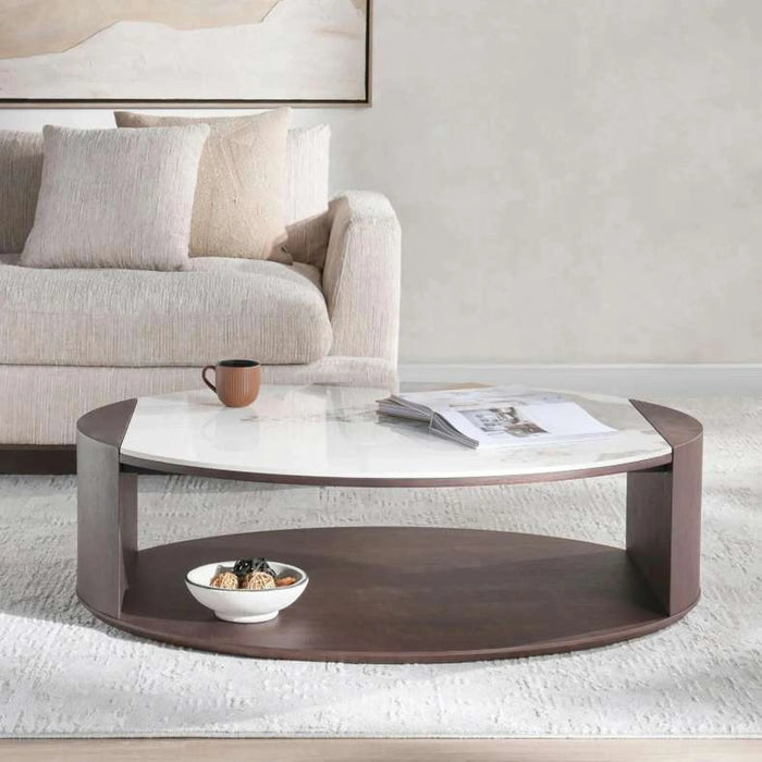 Adara Coffee Table Ceramic - Brown