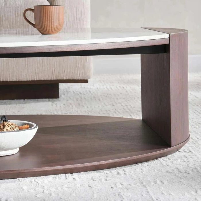 Adara Coffee Table Ceramic - Brown