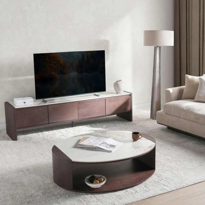 Adara Coffee Table Ceramic - Brown