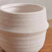 Adela Stoneware Planter 15X15X11.8Cm - White Pan Home