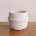 Adela Stoneware Planter 15X15X11.8Cm - White Pan Home