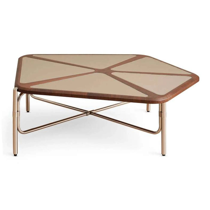 Aden Coffee Table Veneer - Walnut Silver