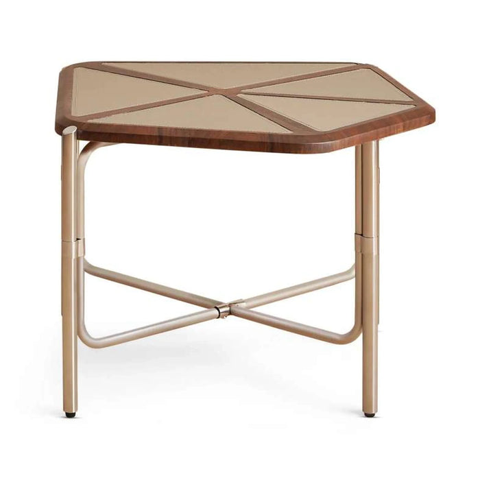 Aden End Table Veneer - Walnut Silver