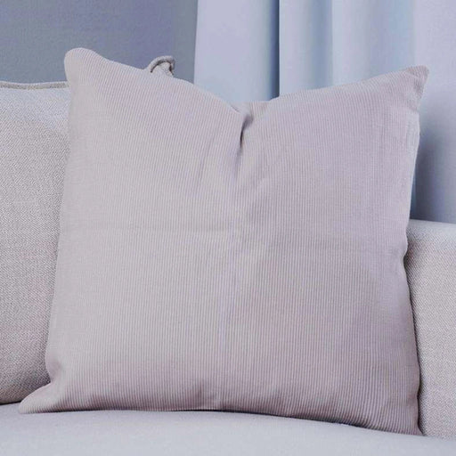 Aden Pin Rib S/2 Cushion Cover Beige Pan Home