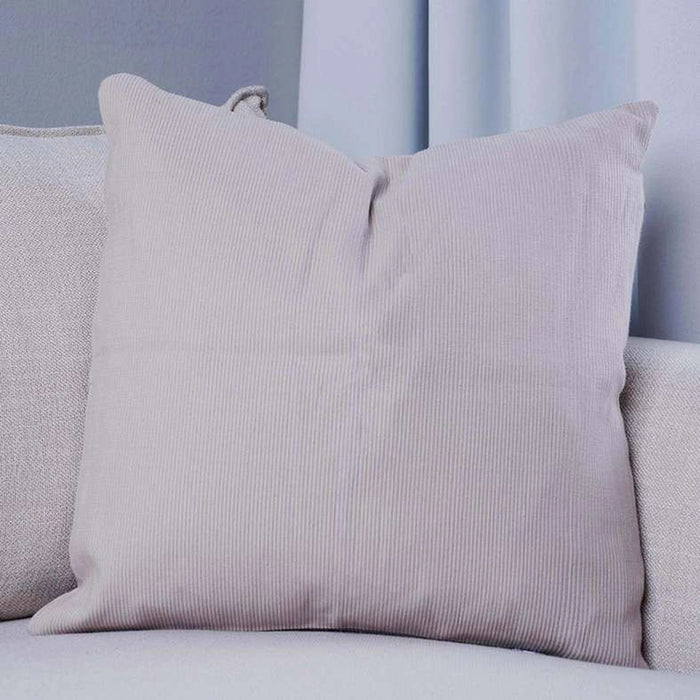Aden Pin Rib S/2 Cushion Cover Beige Pan Home