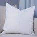 Aden Pin Rib S/2 Cushion Cover White Pan Home