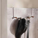 Adila Over The Door Metal Hook With 5 Knobs 50X8X18Cm -White Pan Home
