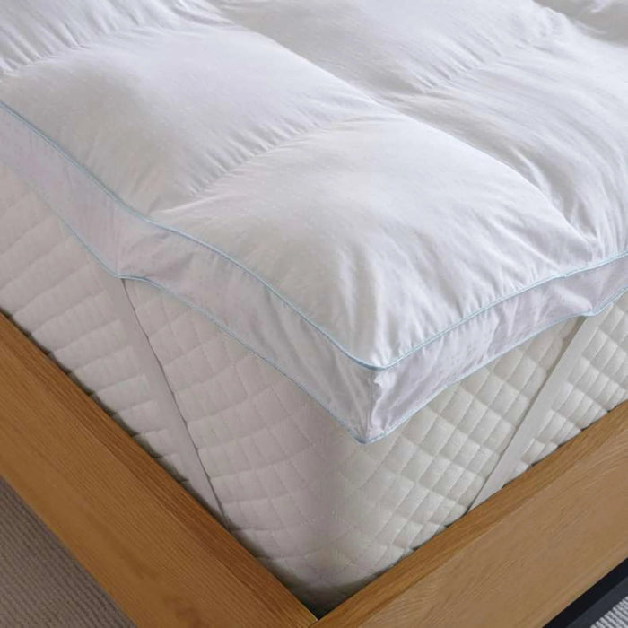 Advanced Cool Gel Infusion Mattress Topper 160X200X5Cm - White Pan Home