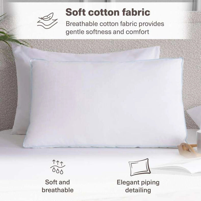 Advanced Cool Gel Infusion Pillow - White Pan Home