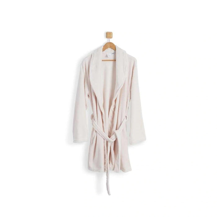 Aergia Cozy Soft Robe  Large - Ivory Pan Home