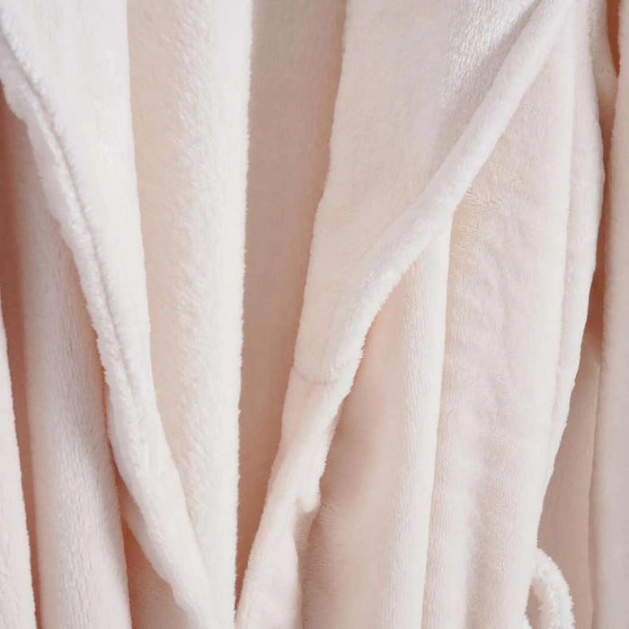 Aergia Cozy Soft Robe  Large - Ivory Pan Home