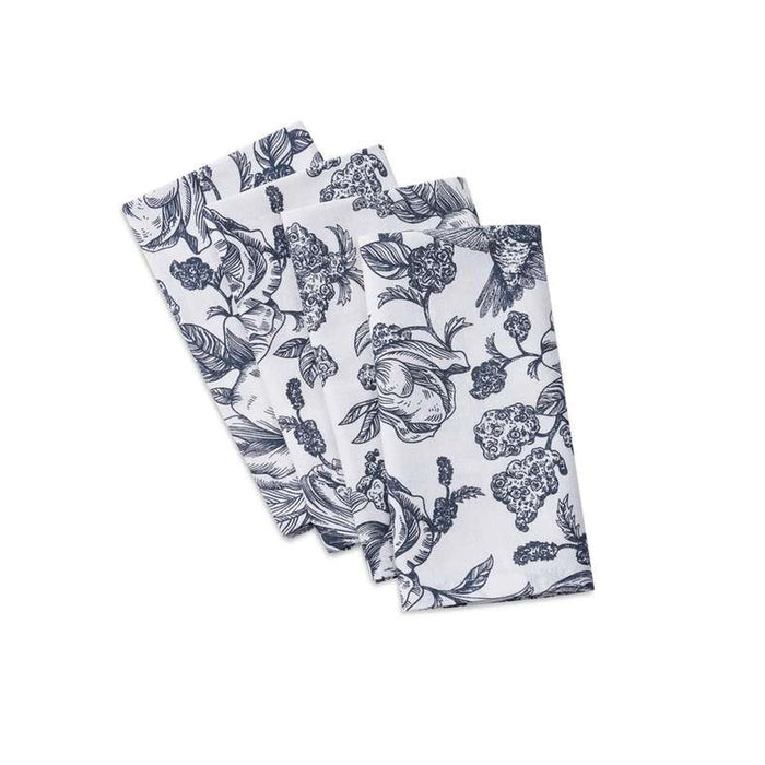 Affinity Floral 4-Piece Napkin Set 45X45Cm - Blue