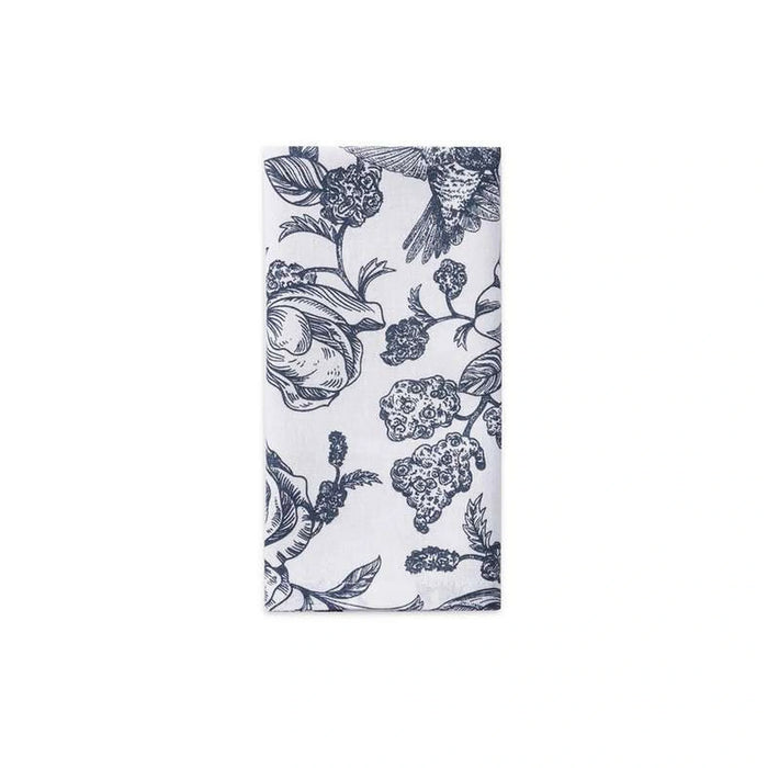 Affinity Floral 4-Piece Napkin Set 45X45Cm - Blue