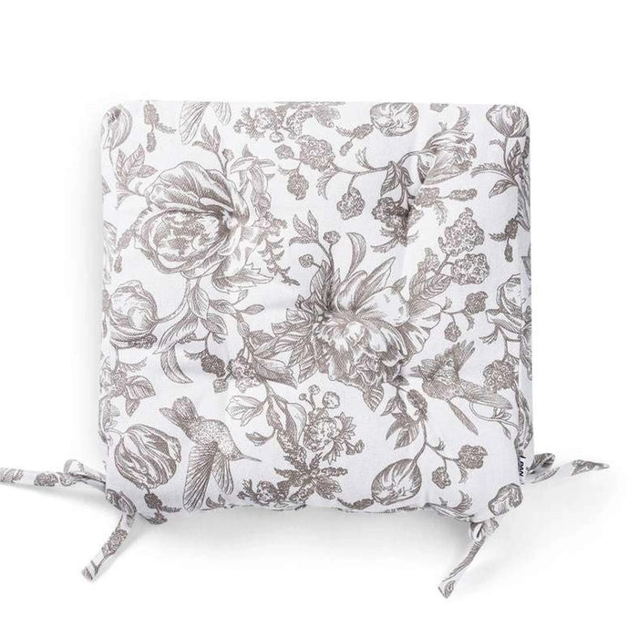 Affinity Floral Chairpad 40X40Cm - Beige Pan Home