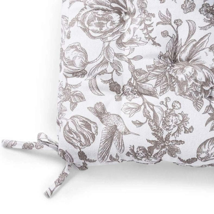 Affinity Floral Chairpad 40X40Cm - Beige Pan Home