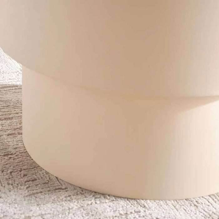 Agnas Round End Table Small - White