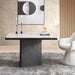 Agnella 4 Seater Dining Table Marble - Beige & Black Pan Home